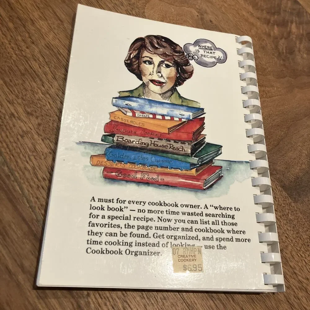Vintage 1996 COOKBOOK ORGANIZER by Dot Gibson -‎ Mostly Unused VTG